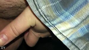 That white bbw babe is pissing and rubbing her clit right outside, so naughty!