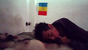 Giving my hairy macho a morning surprise suck