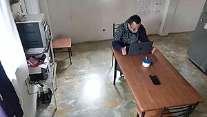 Blonde Webcam Girl Licks and Fucks Bent Over in Homemade Doggystyle!