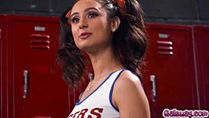 Eliza Ibarra and Coco Lovelock moan in locker room