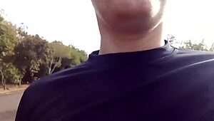 Latina In Leggings Gives Blowjob On The Street During Workout