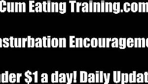 you will learn to love the taste of your own cum cei