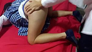 Increible Mamada Ultra Profunda Para La Vagina De Mi Hermosa Compañera De Clases, Estudiantes Calientes Hacen Porno Casero!