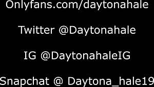 Daytona Hale Casually Takes Massive Cum Load from Bad Dragon Dildo