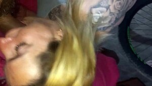 Girlfriend swallows cum and takes facial after blowjob