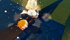 godzilla battles mothra in a wild sex fight on roblox