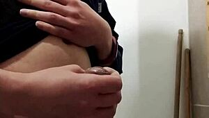 Masturbating To Huge Cumshot Again!