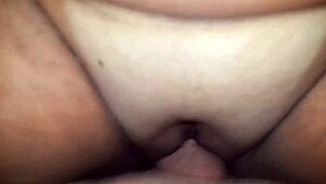 fat bbw amateur gets cum in her pussy