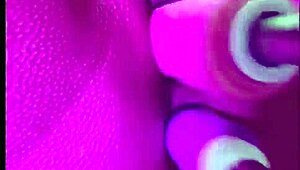 Blonde enjoys double penetration with solo machine