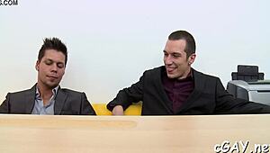 Muscular Bodybuilder Engages In Intense Gay Action