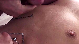 blonde german milf vicky fucks customer bareback in office creampie hardcore