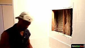 Watch this hunk stroke his black cock