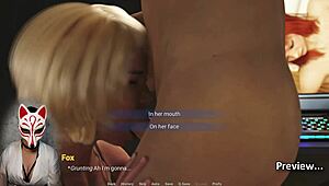 Blonde Milf With Big Tits Sucks Cock In Cartoon Game 'In A Scent 1'