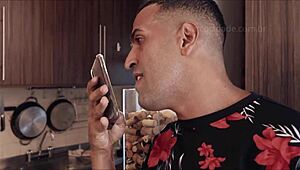 Tony Tigrão and Amanda Borges passionately fuck before the party in Happyhour Parte01