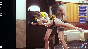 Anime Couple Fucks From Behind In 3D Hentai Cartoon