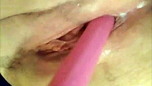 Toying clips showing my creamy wet cunt dripping with excitement while using a dildo. My solo masturbation leaves a messy delight.