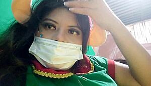 sexy zorra dresses as beautiful female elf and shows ass after jungle fuck