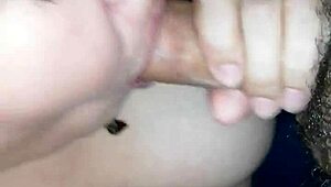 Intense deepthroat blowjob from my gordibuena girlfriend, sucking cock hard.
