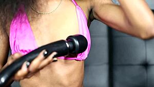 Madison Lee Fox - Gabonaise Bilingual Island Girl Teases with Toy Pussy Play