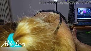 Pov blowjob in sexy black lingerie, so hot!