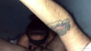 Watch This Submissive Morocha Give Intense Blowjob!