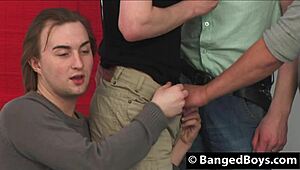 I'm taking on three cocks in anal gay challenge with blowjob bareback assfucking cumshot