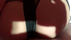 Hey, check out this amateur russian brunette teen getting fucked hard with a strapon, bent over and sexy.