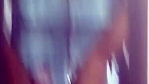 Kharmas says, 'Look at my pussy reflection, worship my huge ebony ass.'