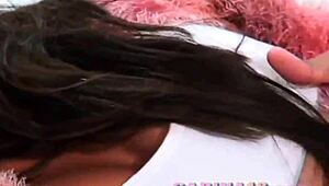 Lesbian teen 18+s masturbate together in group action - carina 18