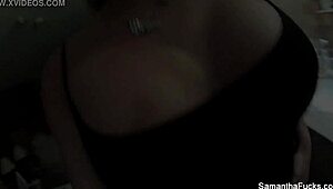 Hey Samantha Saint, what's going on backstage with that sexy striptease and shower fun?