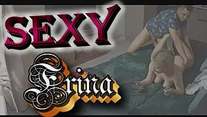 Sexy blonde frina watches stepsister get fucked in missionary and doggystyle