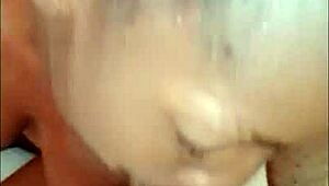 I couldn't resist my stepbrother's monster cock, he loves my sloppy blowjobs