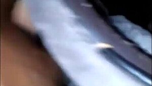 Interracial Couple Enjoys Squirting Orgasm During Car Sex Session