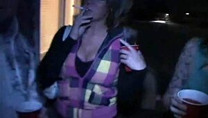 i watchin this teen get her pussy fucked hard at the party