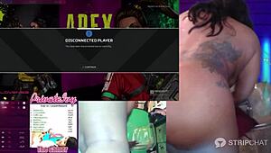 Big Tits Ebony Gamer Girl Pounds Juicy Pussy with Vibrator