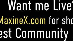 Maxine X gets BBC cum facial in gangbang