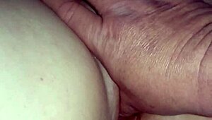 Ben Wa Toys Extracted from Tight Pussy in Close-Up