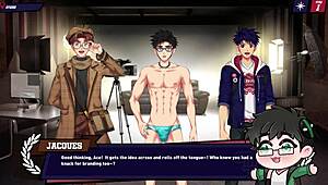 Swimming in Cum with Muscular Jocks in Outdoor Studio Demo