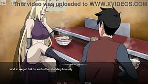 In the world of anime, Ino has a narrative encounter at the ramen shop.