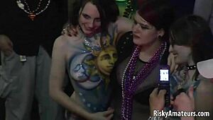 amateur girls flash tits at outdoor party