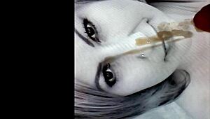 European Homemade Facial Session With Mature Hungarian Milf.