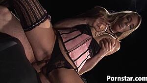 Blonde cutie Jordan Kingsley got what she craved after a wild ride. That facial was intense!