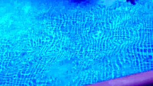 I splashed around in the pool with big natural tits bouncing everywhere