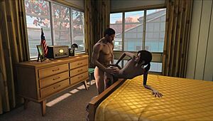 fallout 4 pre-war banging with hot anime brunettes! 😍