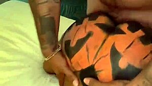 Ebony Babe Receives Oral And Creampie From Big Cock