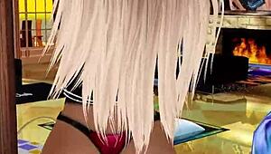 Watch this 3D stripper rip her clothes off 😍🔥