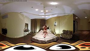 Hot lesbians dive into a bdsm scene in vr.