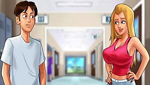 Fuck Roxxe in locker during Summertime Saga 😈