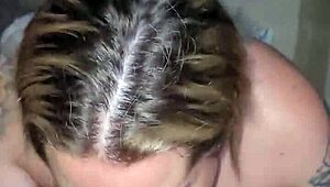 Slut Deepthroats Fully and Gets Cum All Over Face