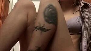 In Sexy Lingerie Fingering Her Pussy Masturbation Session